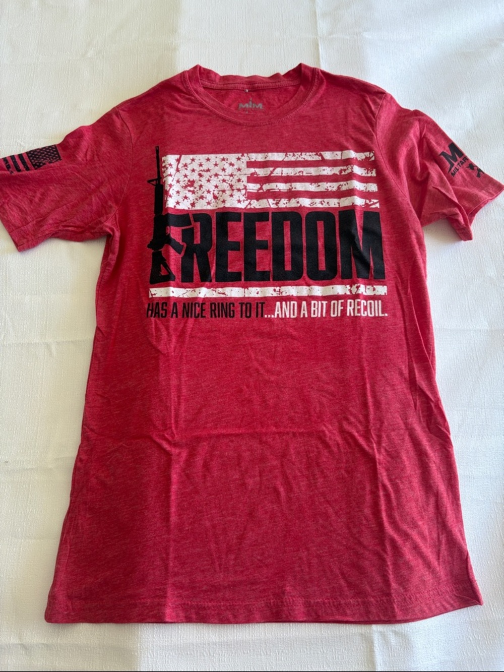 Freedom Graphic Tee in Red #29